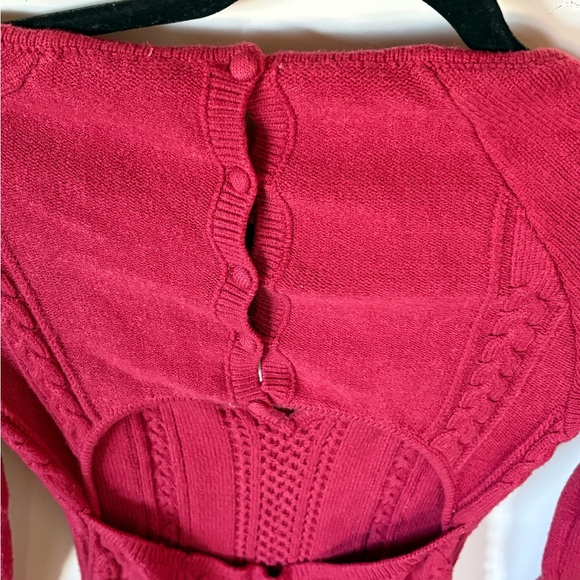 Free People Vibrant Red Knit Sweater Dress - Picture 8 of 10